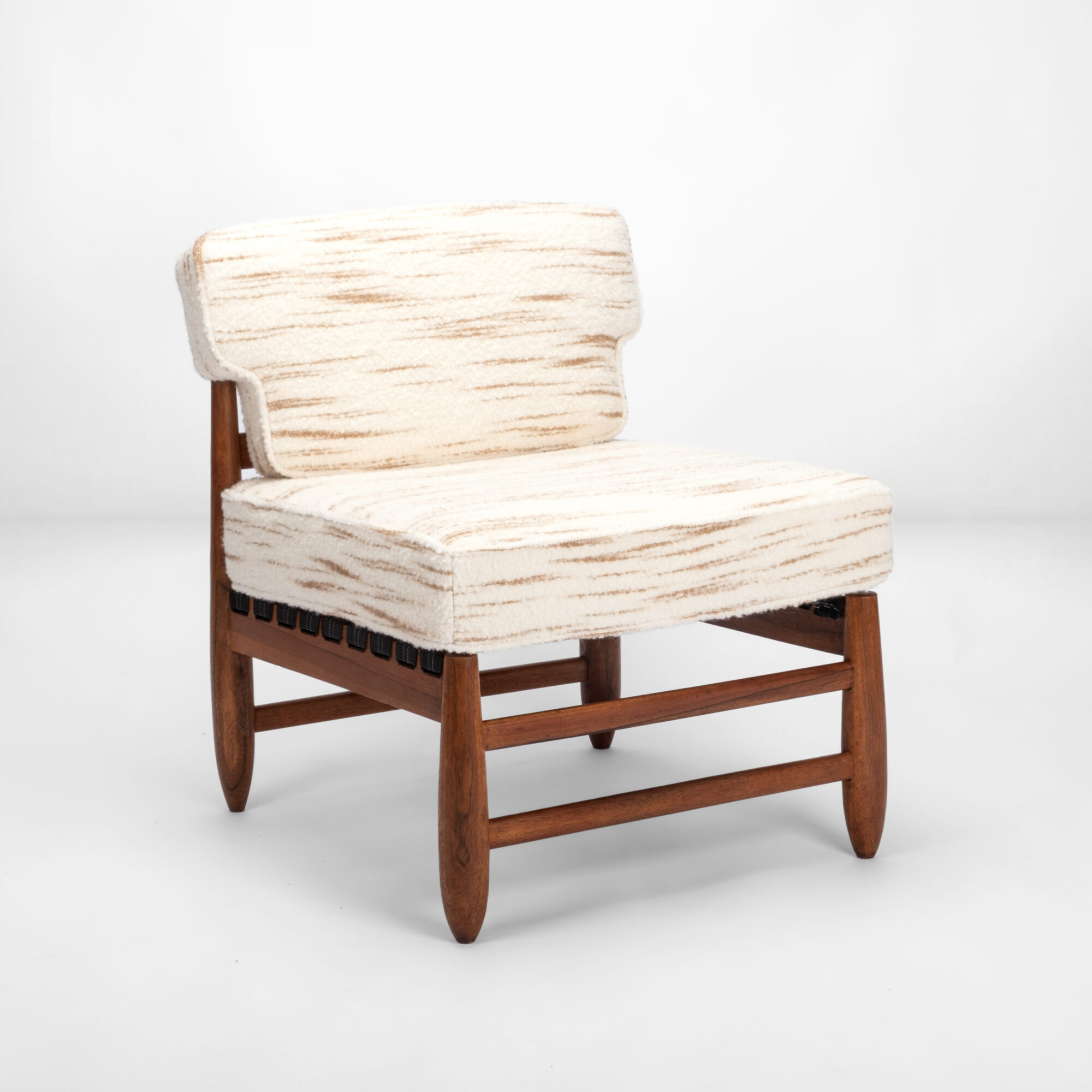 teak armchair misia paris fabric