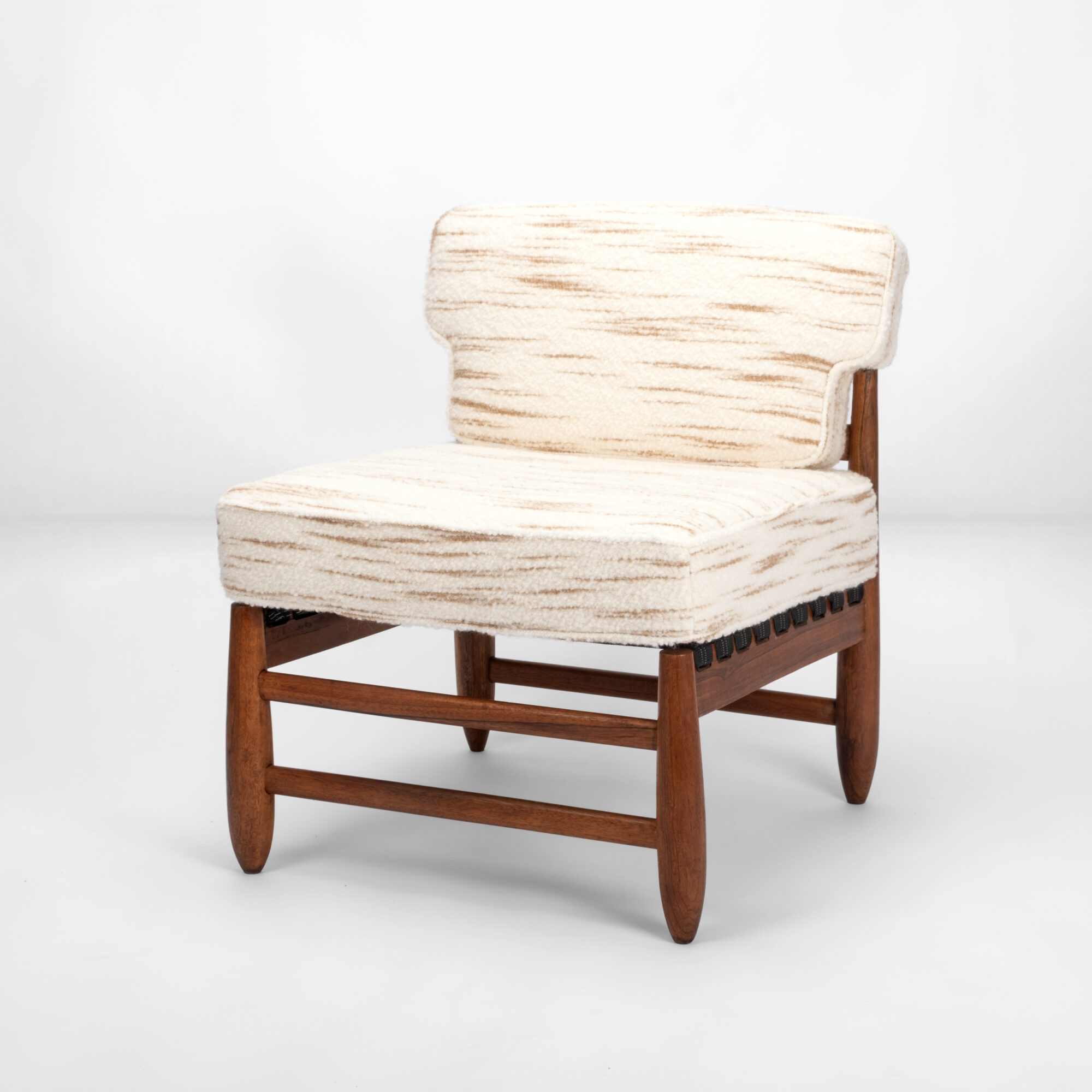 teak armchair misia paris fabric