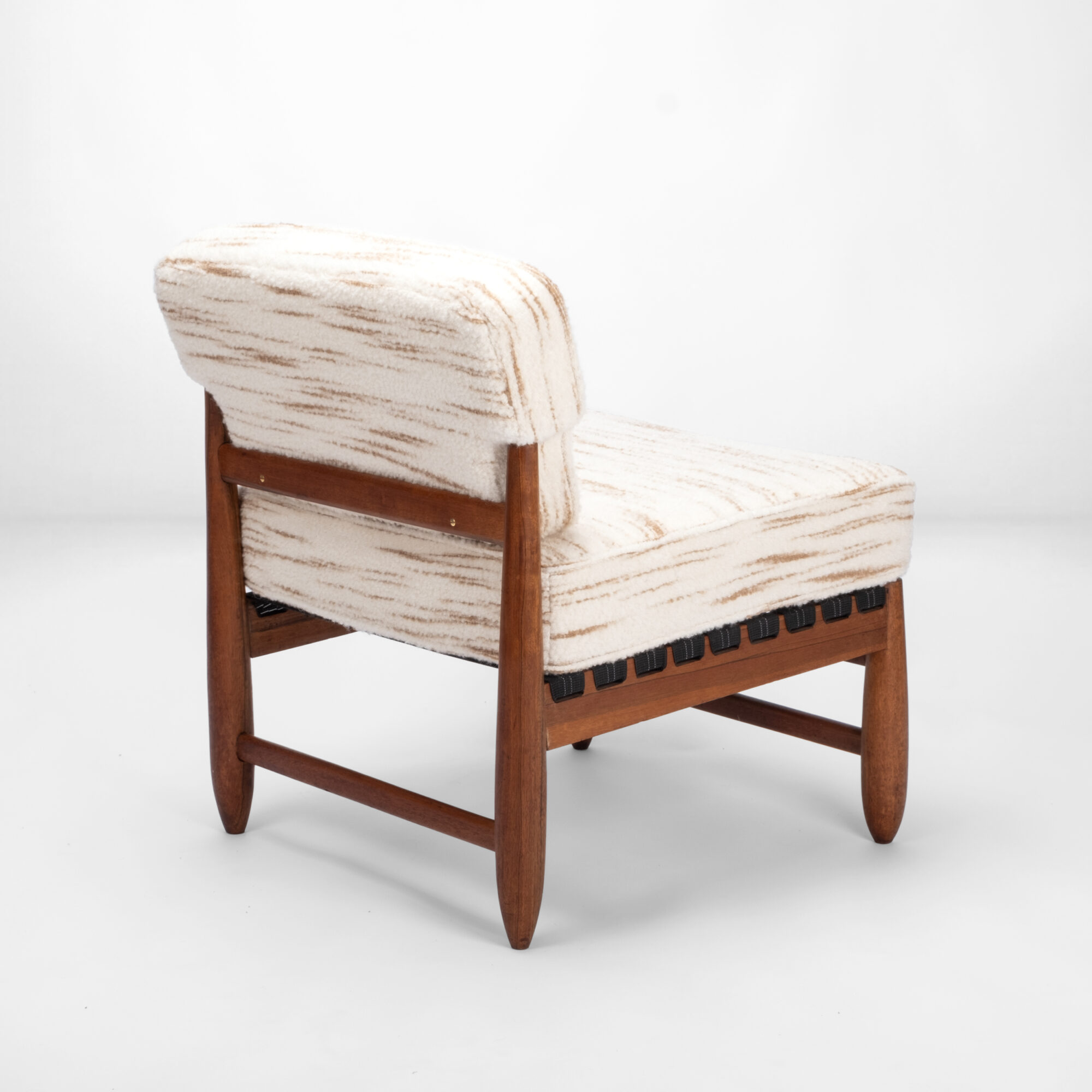 teak armchair misia paris fabric