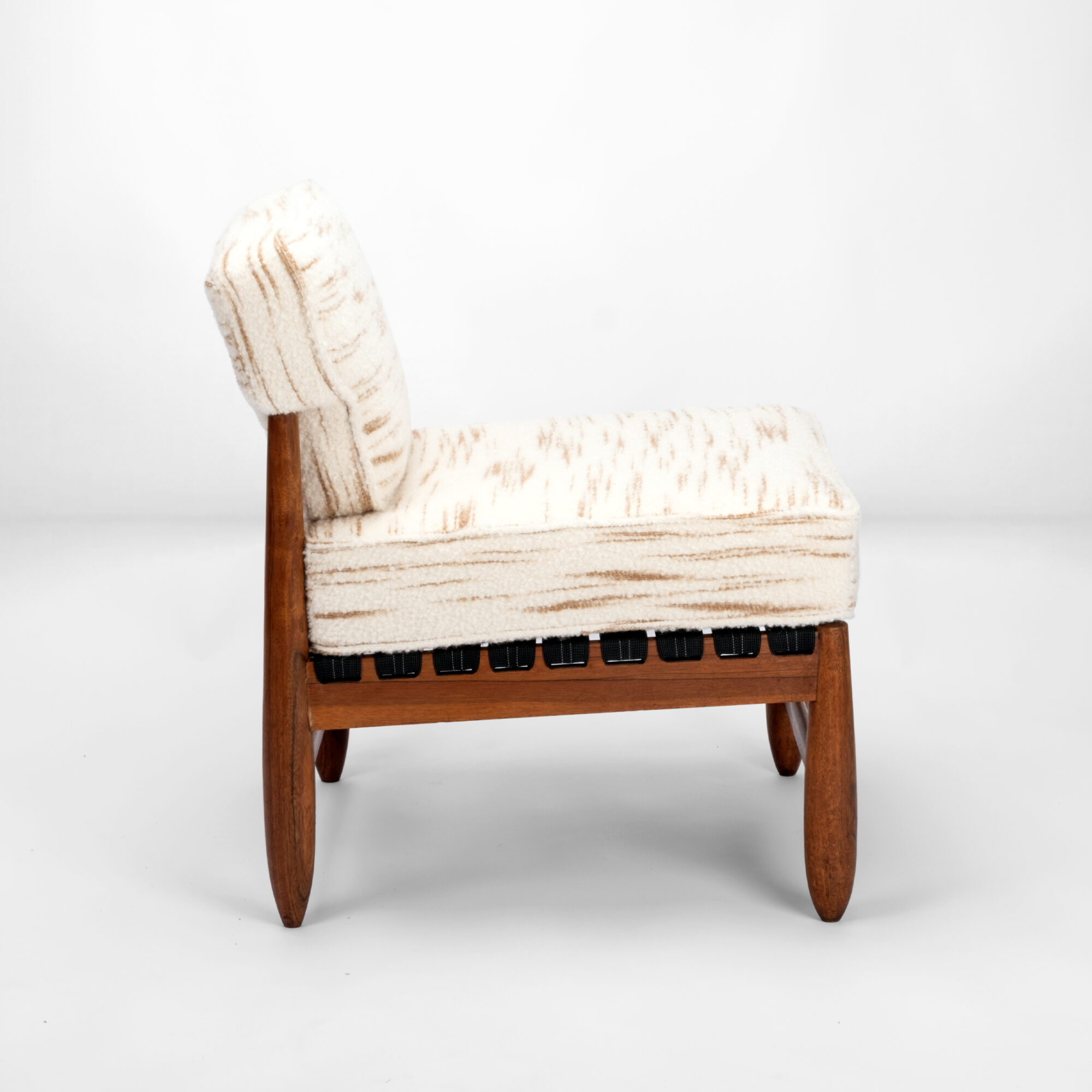 teak armchair misia paris fabric